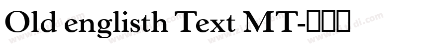 Old englisth Text MT字体转换